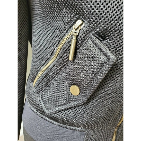 Intropia Womens Black 100% Polyester Long Sleeve Front Full Zip Casual Jacket 34 - Picture 3 of 12